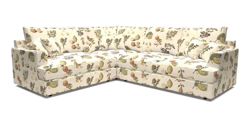 Slingsby Medium Fitted Cover Corner Unit RHF in Two Tone Plain Biscuit