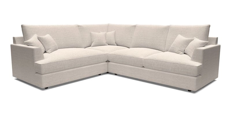 Slingsby Medium Fitted Cover Corner Unit RHF in Two Tone Plain Biscuit
