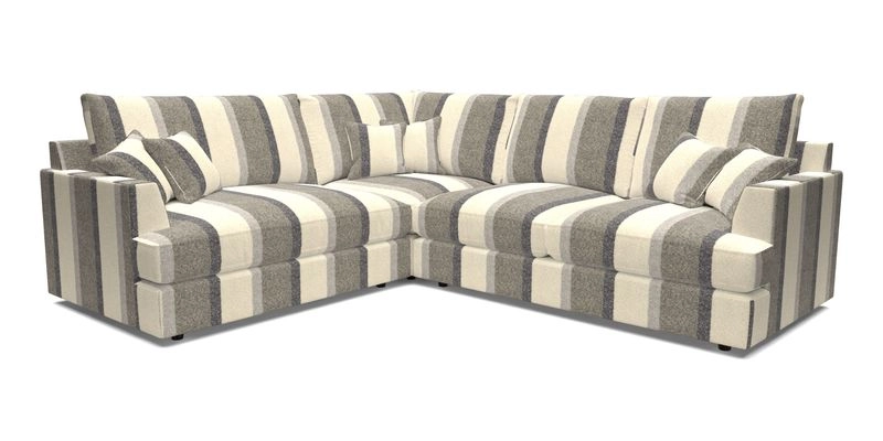 Slingsby Medium Fitted Cover Corner Unit RHF in Two Tone Plain Biscuit