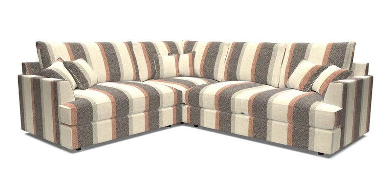Slingsby Medium Fitted Cover Corner Unit RHF in Two Tone Plain Biscuit