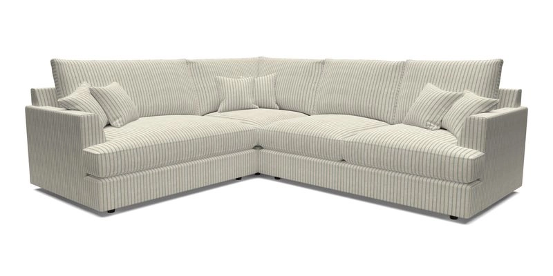 Slingsby Medium Fitted Cover Corner Unit RHF in Two Tone Plain Biscuit