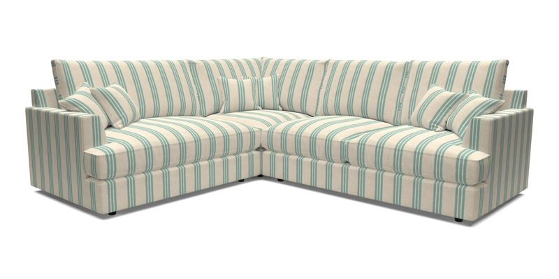 Slingsby Medium Fitted Cover Corner Unit RHF in Two Tone Plain Biscuit