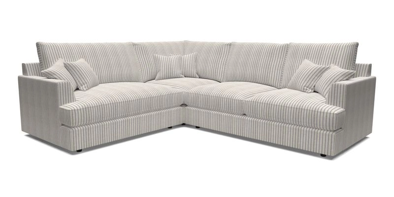 Slingsby Medium Fitted Cover Corner Unit RHF in Two Tone Plain Biscuit