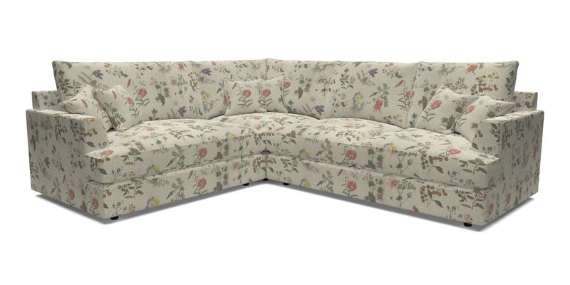 Slingsby Medium Fitted Cover Corner Unit RHF in Two Tone Plain Biscuit