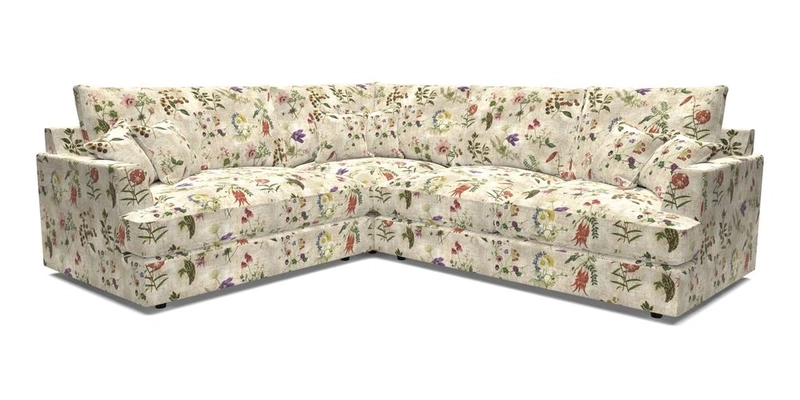 Slingsby Medium Fitted Cover Corner Unit RHF in Two Tone Plain Biscuit