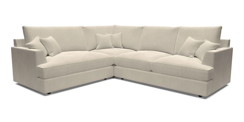 Slingsby Medium Fitted Cover Corner Unit RHF in Two Tone Plain Biscuit