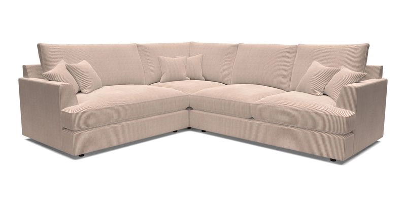 Slingsby Medium Fitted Cover Corner Unit RHF in Two Tone Plain Biscuit