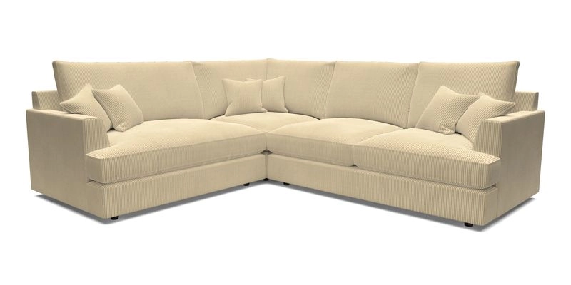 Slingsby Medium Fitted Cover Corner Unit RHF in Two Tone Plain Biscuit