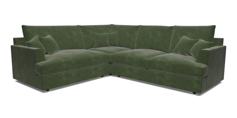 Slingsby Medium Fitted Cover Corner Unit RHF in Two Tone Plain Biscuit