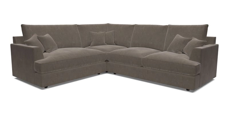 Slingsby Medium Fitted Cover Corner Unit RHF in Two Tone Plain Biscuit