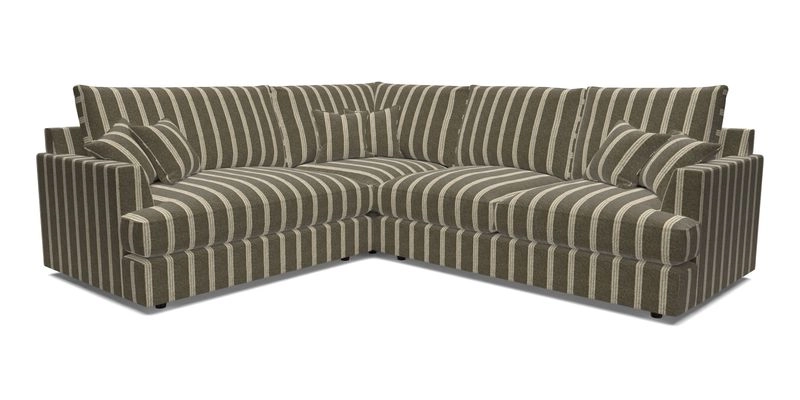 Slingsby Medium Fitted Cover Corner Unit RHF in Two Tone Plain Biscuit