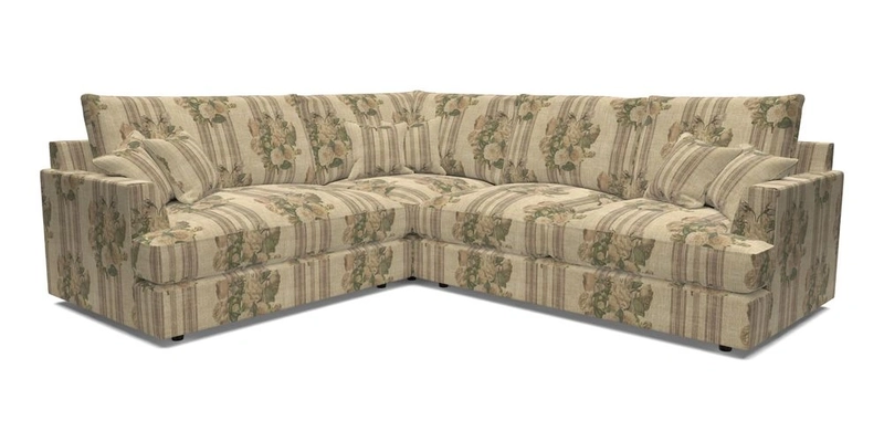 Slingsby Medium Fitted Cover Corner Unit RHF in Two Tone Plain Biscuit