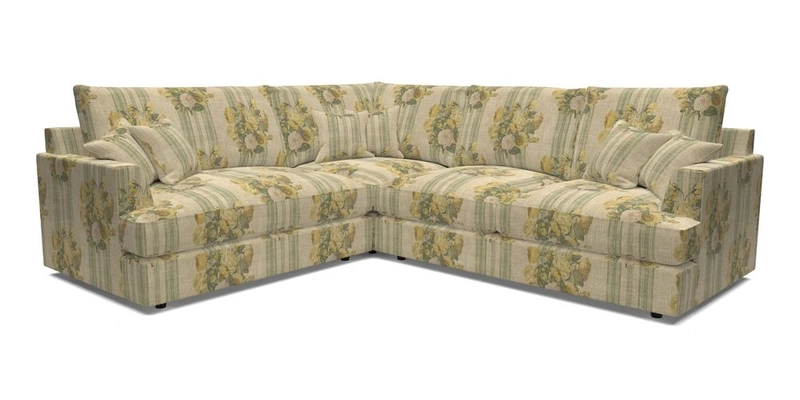 Slingsby Medium Fitted Cover Corner Unit RHF in Two Tone Plain Biscuit