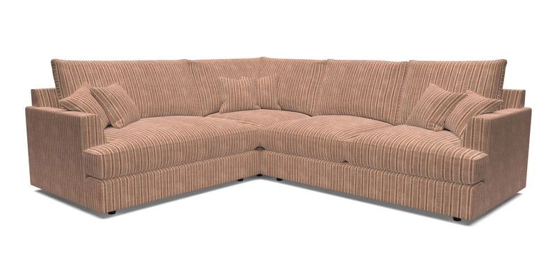 Slingsby Medium Fitted Cover Corner Unit RHF in Two Tone Plain Biscuit