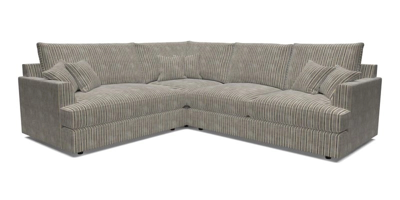 Slingsby Medium Fitted Cover Corner Unit RHF in Two Tone Plain Biscuit