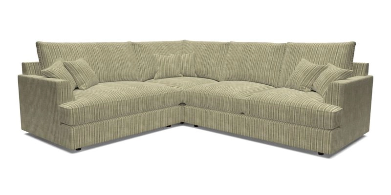 Slingsby Medium Fitted Cover Corner Unit RHF in Two Tone Plain Biscuit
