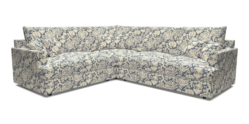 Slingsby Medium Fitted Cover Corner Unit RHF in Two Tone Plain Biscuit