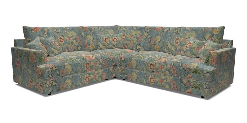 Slingsby Medium Fitted Cover Corner Unit RHF in Two Tone Plain Biscuit