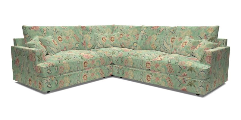 Slingsby Medium Fitted Cover Corner Unit RHF in Two Tone Plain Biscuit