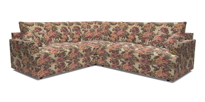 Slingsby Medium Fitted Cover Corner Unit RHF in Two Tone Plain Biscuit