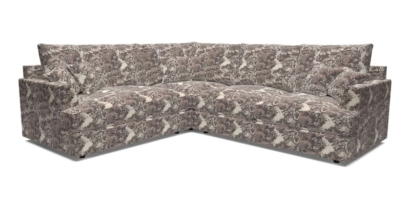 Slingsby Medium Fitted Cover Corner Unit RHF in Two Tone Plain Biscuit