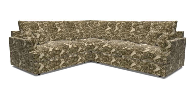 Slingsby Medium Fitted Cover Corner Unit RHF in Two Tone Plain Biscuit