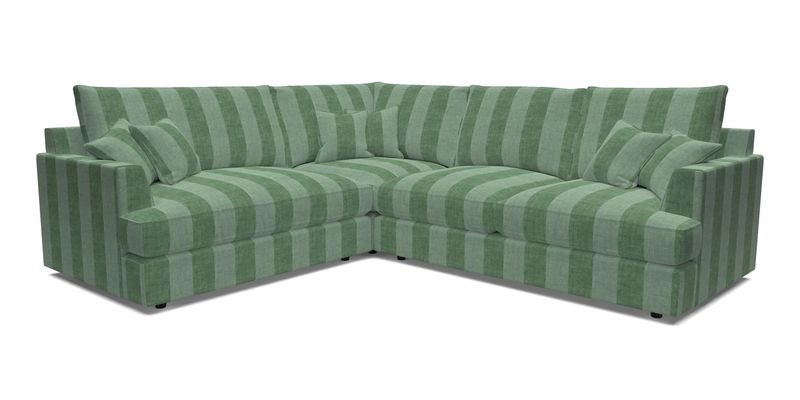 Slingsby Medium Fitted Cover Corner Unit RHF in Two Tone Plain Biscuit