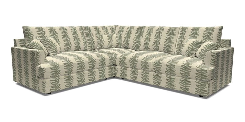 Slingsby Medium Fitted Cover Corner Unit RHF in Two Tone Plain Biscuit