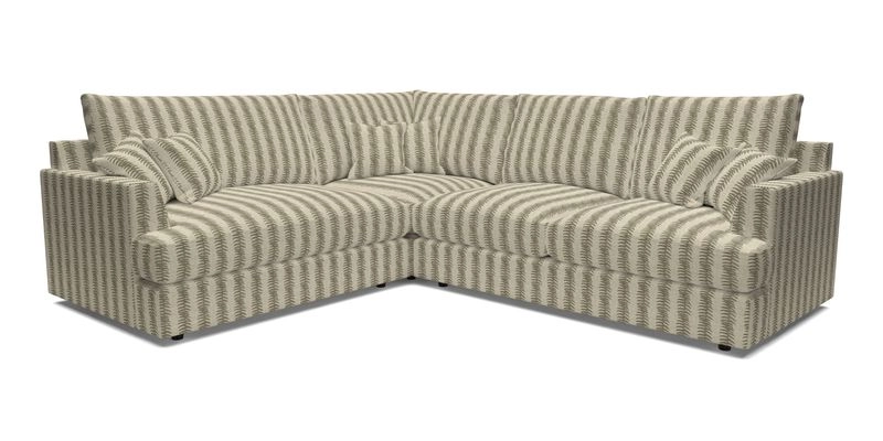 Slingsby Medium Fitted Cover Corner Unit RHF in Two Tone Plain Biscuit