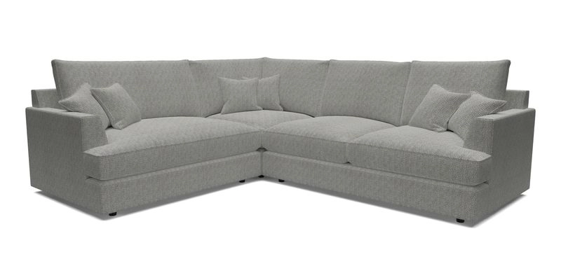 Slingsby Medium Fitted Cover Corner Unit RHF in Two Tone Plain Biscuit