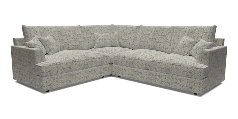 Slingsby Medium Fitted Cover Corner Unit RHF in Two Tone Plain Biscuit