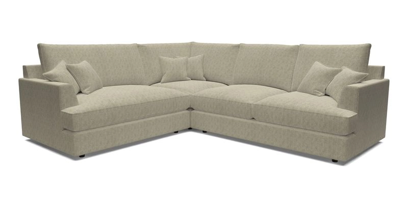 Slingsby Medium Fitted Cover Corner Unit RHF in Two Tone Plain Biscuit