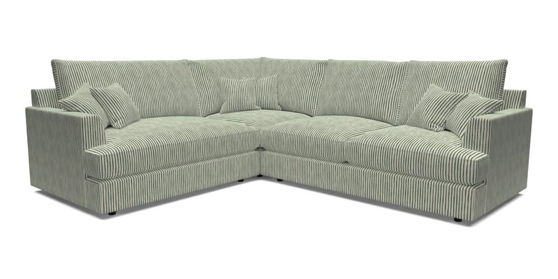 Slingsby Medium Fitted Cover Corner Unit RHF in Two Tone Plain Biscuit