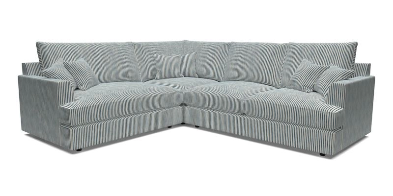 Slingsby Medium Fitted Cover Corner Unit RHF in Two Tone Plain Biscuit