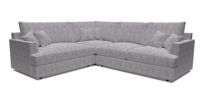 Slingsby Medium Fitted Cover Corner Unit RHF in Two Tone Plain Biscuit