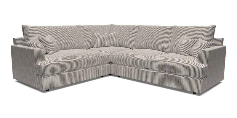 Slingsby Medium Fitted Cover Corner Unit RHF in Two Tone Plain Biscuit