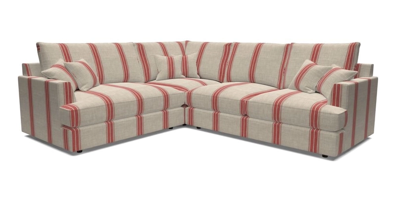 Slingsby Medium Fitted Cover Corner Unit RHF in Two Tone Plain Biscuit