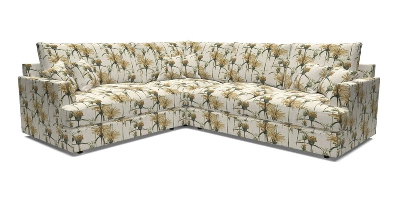 Slingsby Medium Fitted Cover Corner Unit RHF in Two Tone Plain Biscuit