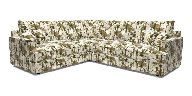 Slingsby Medium Fitted Cover Corner Unit RHF in Two Tone Plain Biscuit