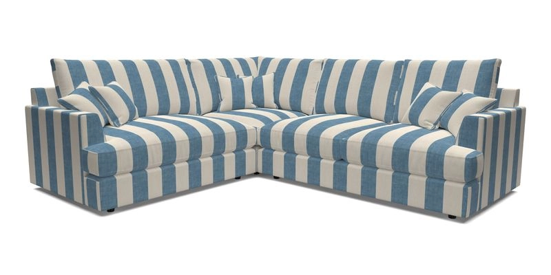 Slingsby Medium Fitted Cover Corner Unit RHF in Two Tone Plain Biscuit