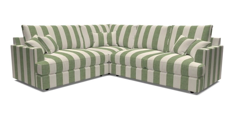 Slingsby Medium Fitted Cover Corner Unit RHF in Two Tone Plain Biscuit