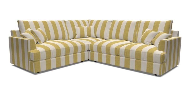 Slingsby Medium Fitted Cover Corner Unit RHF in Two Tone Plain Biscuit