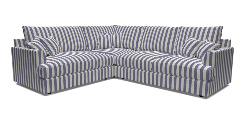 Slingsby Medium Fitted Cover Corner Unit RHF in Two Tone Plain Biscuit
