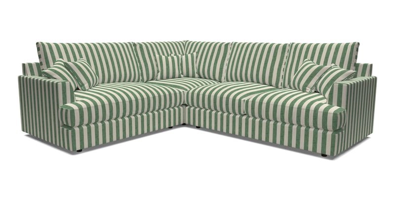 Slingsby Medium Fitted Cover Corner Unit RHF in Two Tone Plain Biscuit