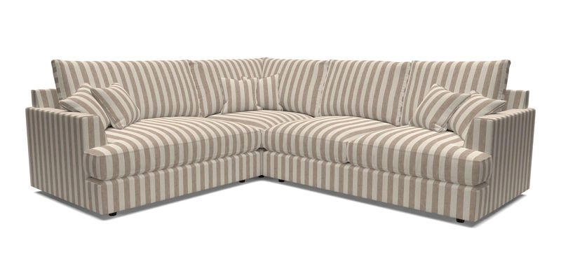 Slingsby Medium Fitted Cover Corner Unit RHF in Two Tone Plain Biscuit