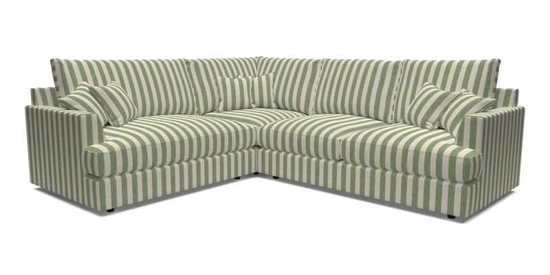 Slingsby Medium Fitted Cover Corner Unit RHF in Two Tone Plain Biscuit