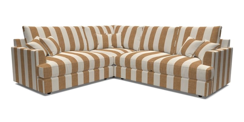 Slingsby Medium Fitted Cover Corner Unit RHF in Two Tone Plain Biscuit