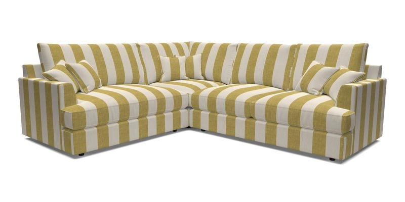 Slingsby Medium Fitted Cover Corner Unit RHF in Two Tone Plain Biscuit
