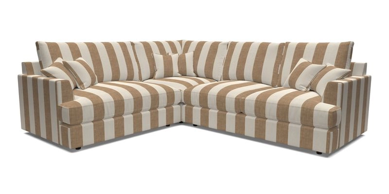 Slingsby Medium Fitted Cover Corner Unit RHF in Two Tone Plain Biscuit