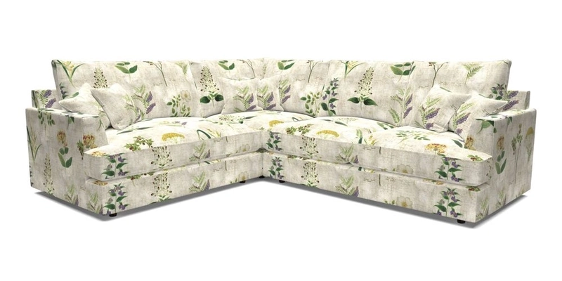 Slingsby Medium Fitted Cover Corner Unit RHF in Two Tone Plain Biscuit